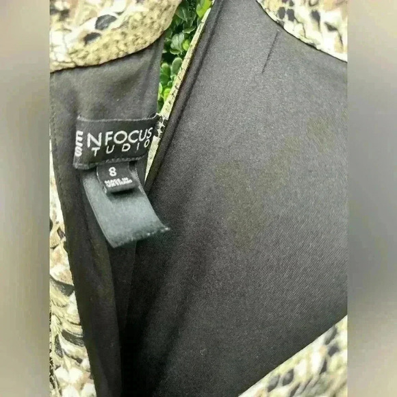 EN FOCUS STUDIO SNAKESKIN PRINT JUMPSUIT SIZE 8 - Picture 5 of 5